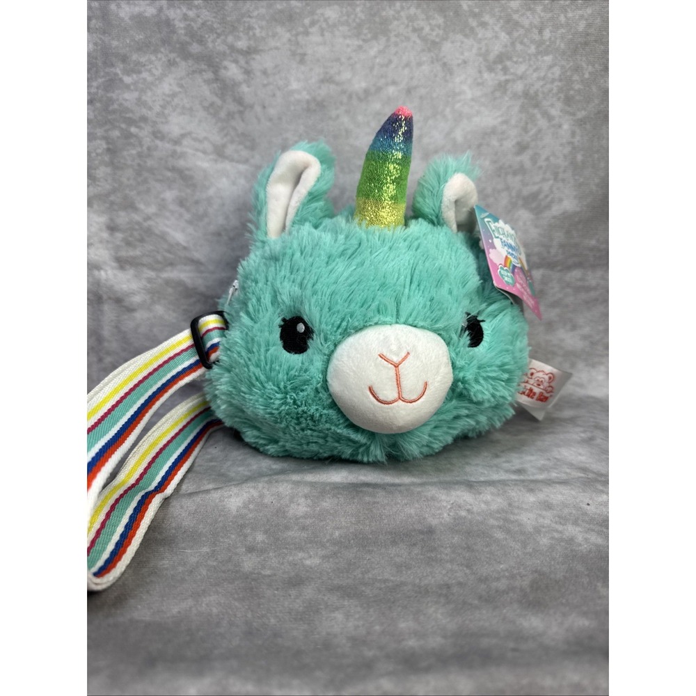 Cuddle Barn Dazzle  Llama Unicorn Purse Fanny Pack Enchanted‎ Plush Sound NWT